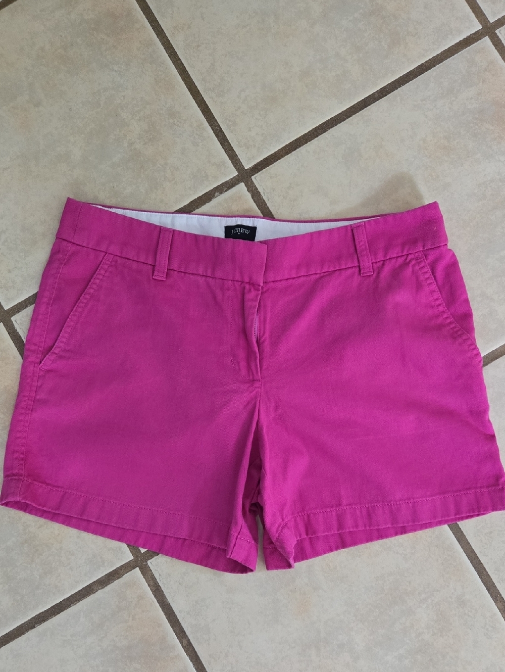 J. Crew Pink Women's Chino Bermuda Shorts Sz 8
